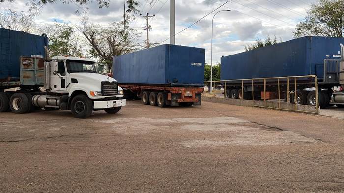 Camión de soldadura en operación de Anaco Supply