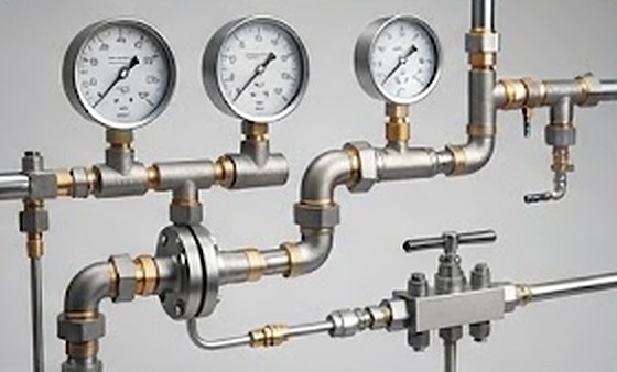 Manómetros industriales de precisión con conexiones roscadas